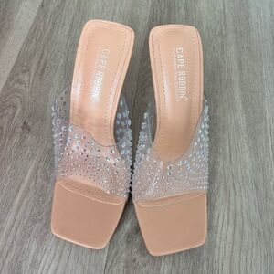 NEW High heels with glitter. Brand Cape Robin. Not used. 11 cm heels